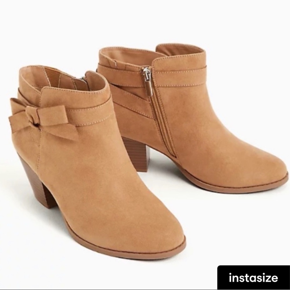 Torrid Wide Tan Booties